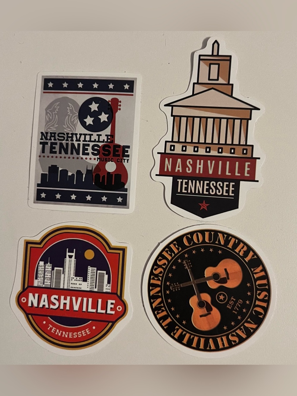 Nashville Tennessee Sticker Pack — 4 stickers